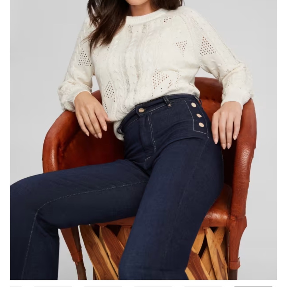 Guess Faye Sailor Flared Jeans - Size 30